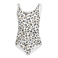 SOFIA KIDS SWIMSUIT | WHITE LEOPARD - PINKCOLADA