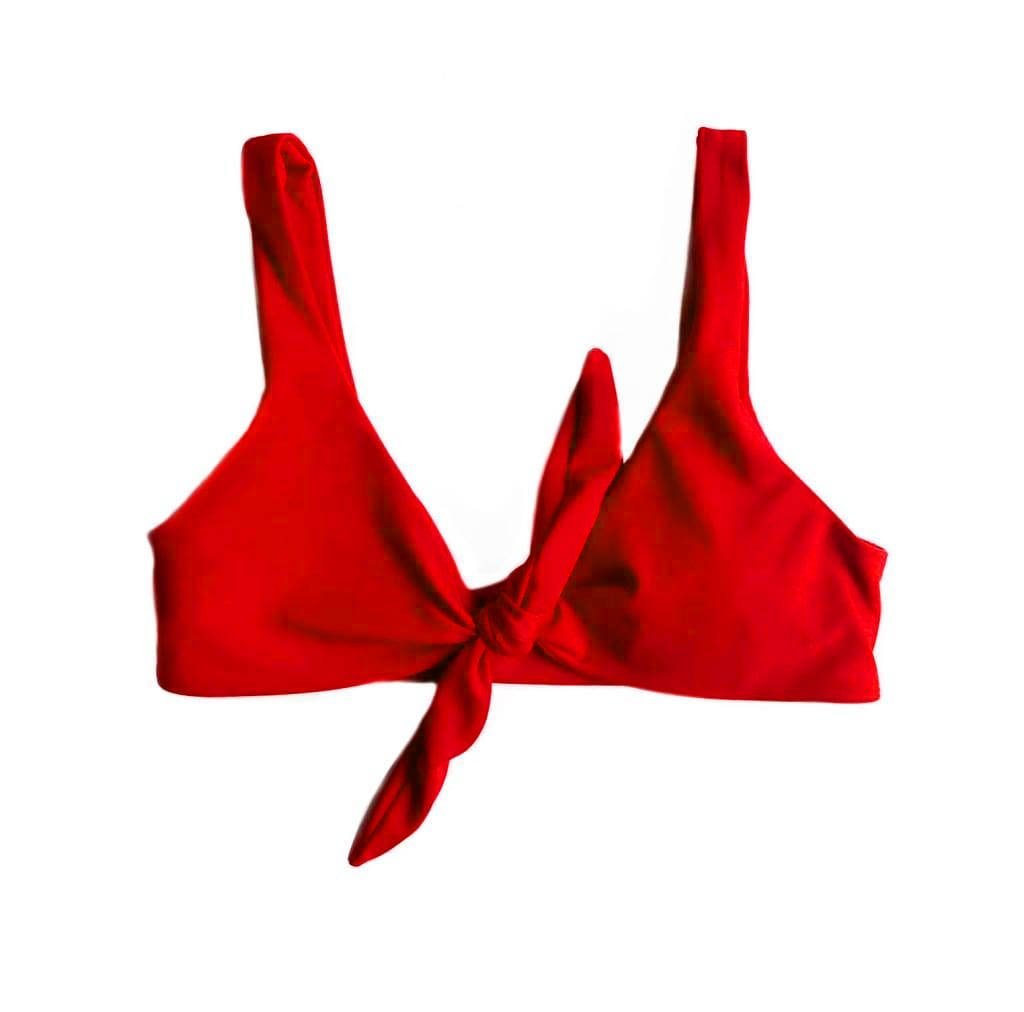 BAKU ROCOCCO TIE FRONT BRA BIKINI TOP MACHINE RED (COLOUR NOT AS SHOWN –  Seychelles Swimwear Your Online Stop for all your Swimwear Needs