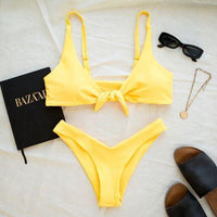MALDIVES BIKINI BOTTOMS IN MANGO YELLOW - PINKCOLADA