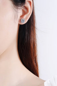1 Carat Moissanite Geometric Stud Earrings - PINKCOLADA-FINE JEWELRY-100100998767063