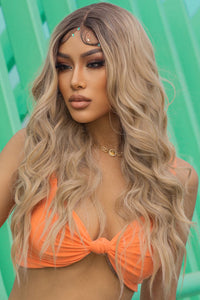 13*2" Lace Front Wigs Synthetic Long Wave 26'' 150% Density - PINKCOLADA-Beauty-100100755610366
