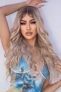 13*2" Wave Lace Front Synthetic Wigs in Gold 26" Long 150% Density - PINKCOLADA-Beauty-100100143664700