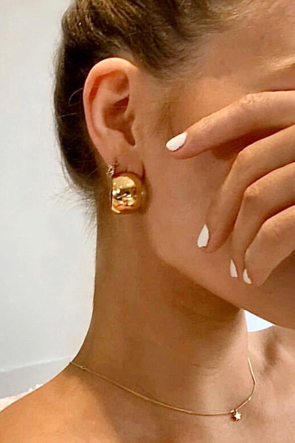 18K Gold Plated C-Hoop Earrings - PINKCOLADA--100100438865145