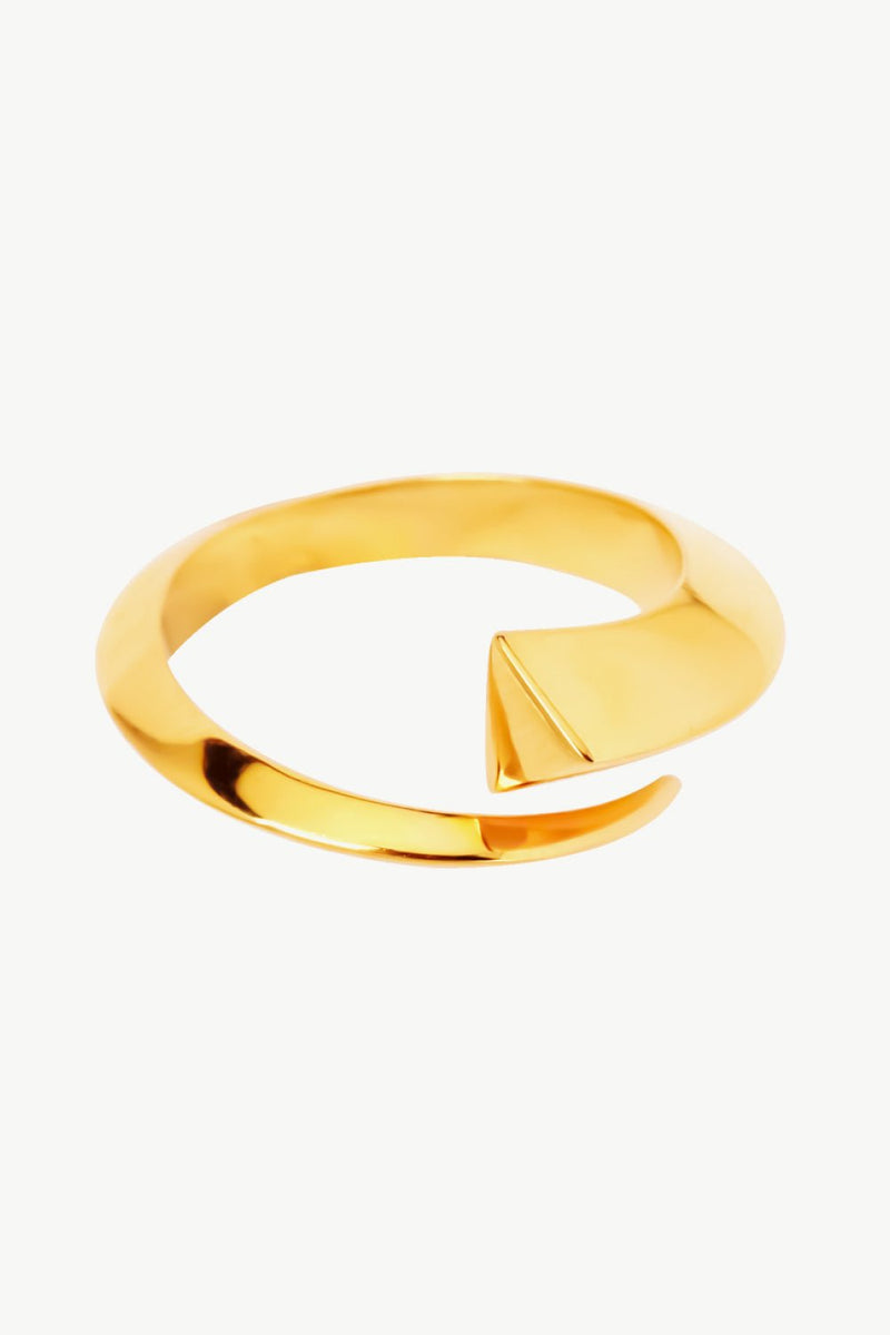 18K Gold-Plated Copper Bypass Ring - PINKCOLADA--100100032853461