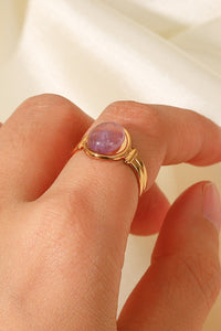 18K Gold Plated Open Ring - PINKCOLADA--100100577923035