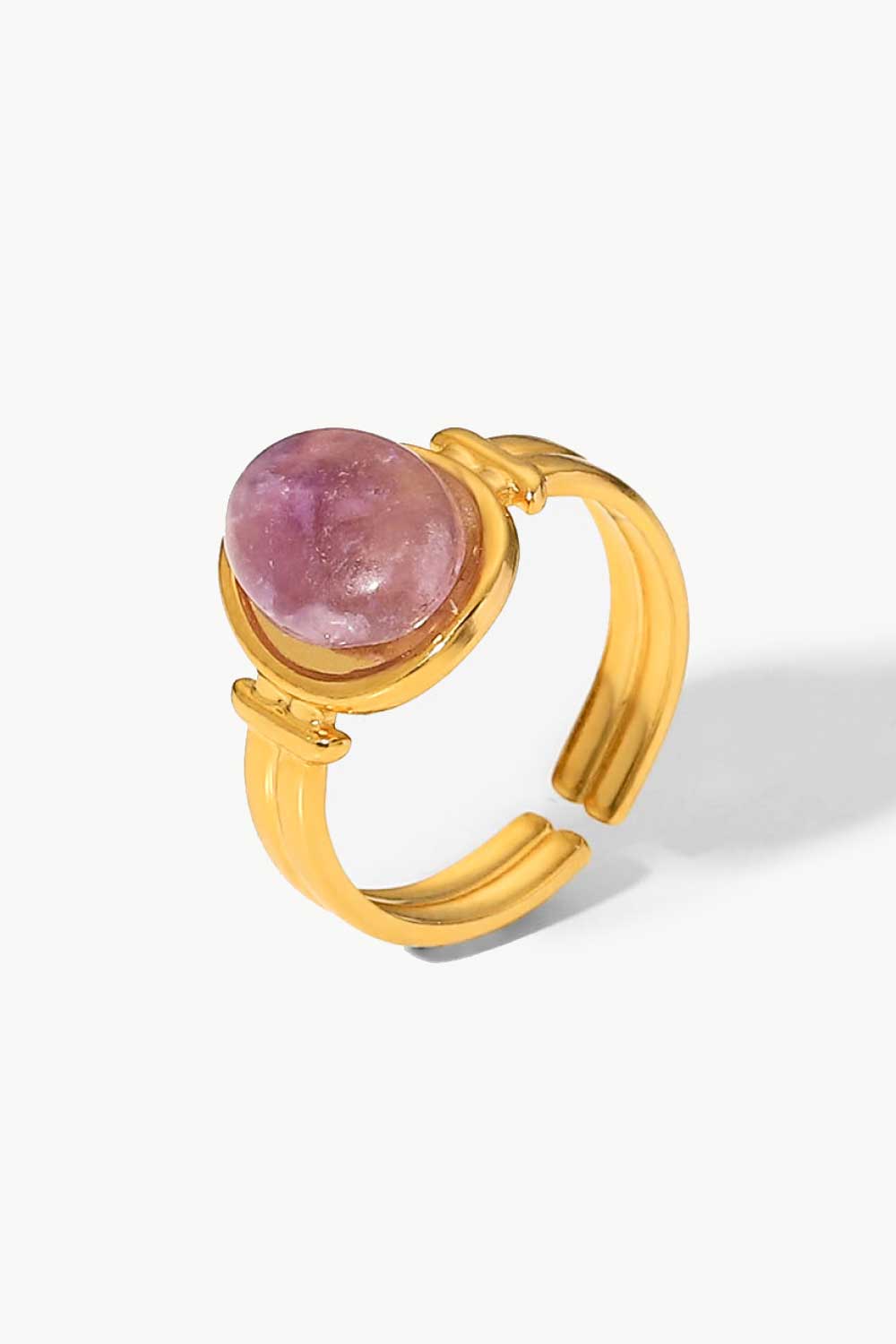 18K Gold Plated Open Ring - PINKCOLADA--100100577923035