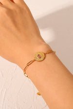 18K Gold Plated Paperclip Chain Bracelet - PINKCOLADA--100100565262139
