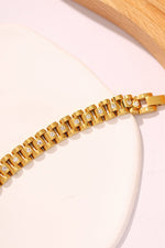 18K Gold-Plated Watch Band Bracelet - PINKCOLADA--100100242156521