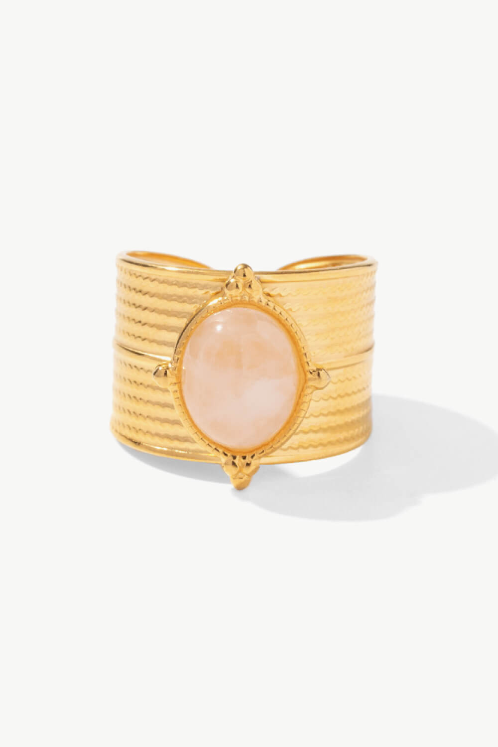 18K Gold-Plated Wide Open Ring - PINKCOLADA--100100209737784