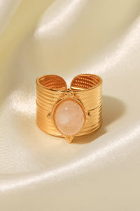 18K Gold-Plated Wide Open Ring - PINKCOLADA--100100209737784