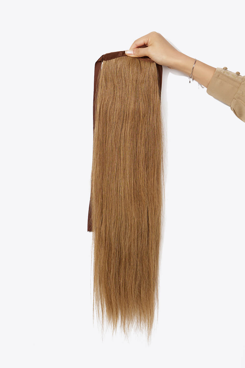 24" 130g #10 Ponytail Straight Human Hair - PINKCOLADA-Beauty-101301440618193