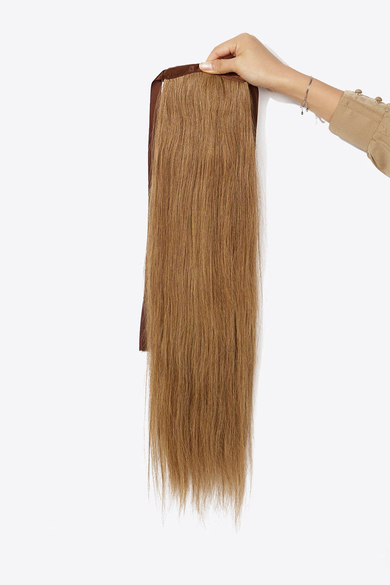 24" 130g Ponytail Long Lasting Human Hair - PINKCOLADA-Beauty-101301484429060
