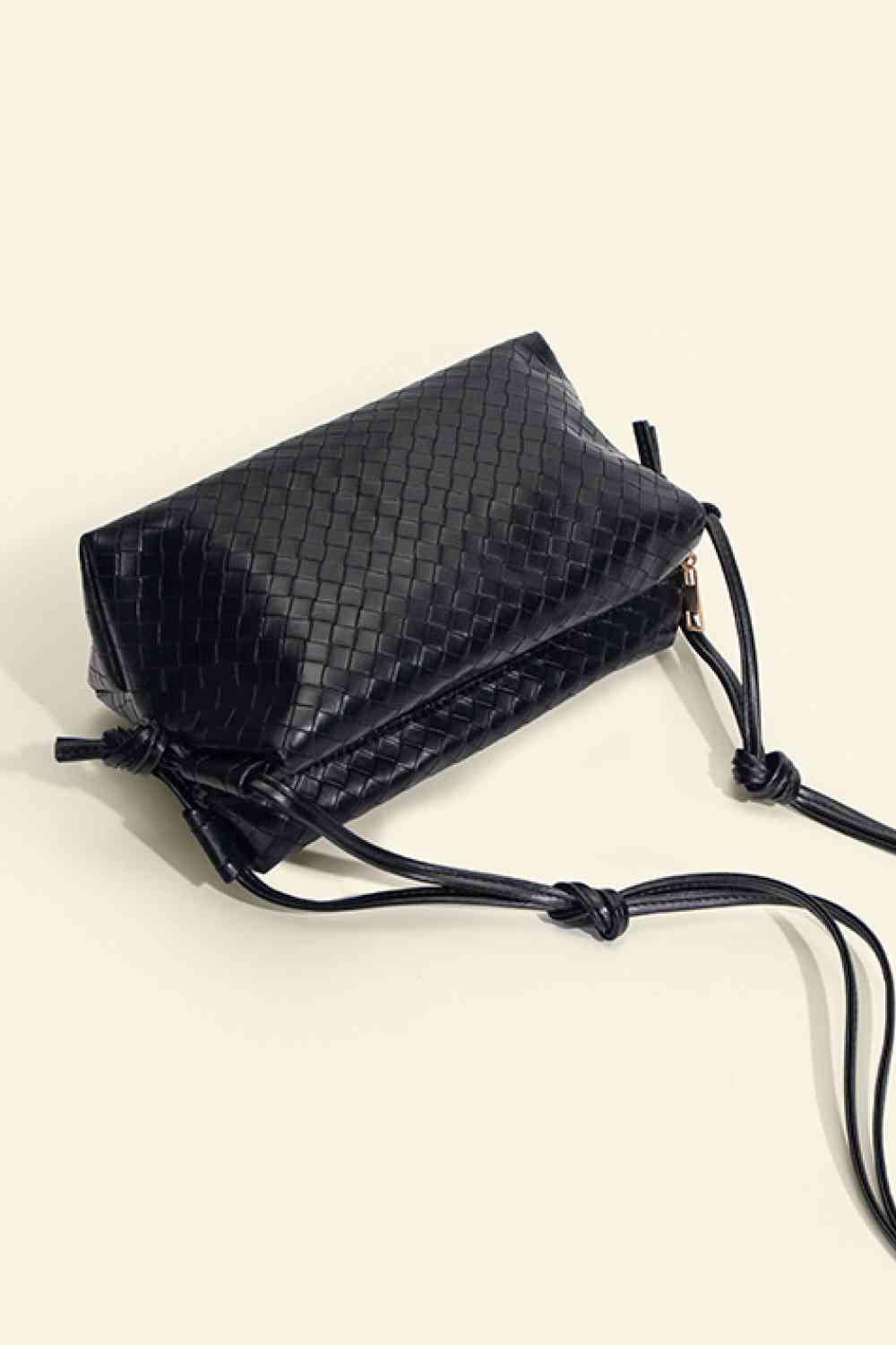 PU Leather Knot Detail Shoulder Bag
