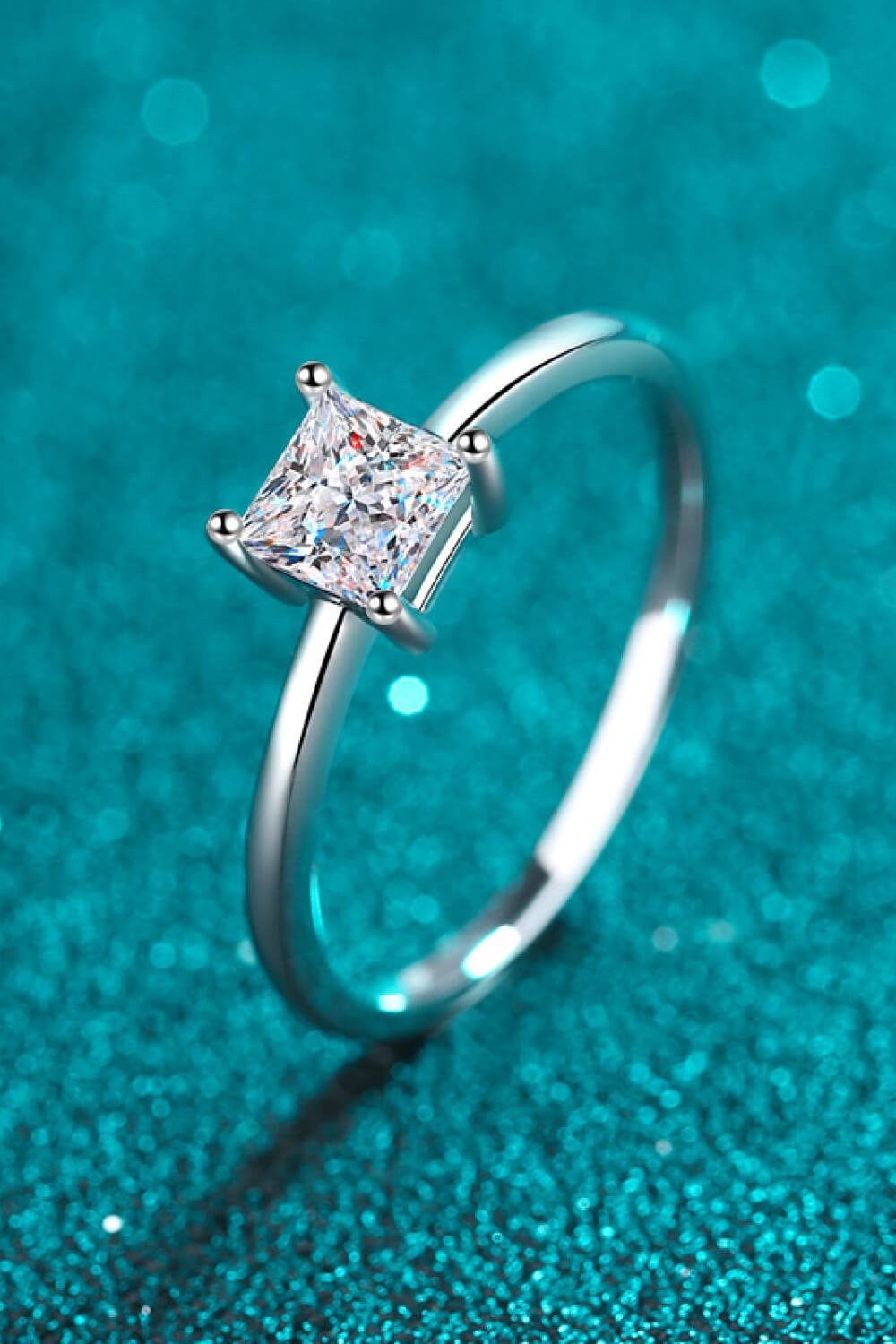 925 Sterling Silver Moissanite Solitaire Ring - PINKCOLADA-FINE JEWELRY-100100687604792