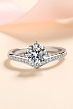 925 Sterling Silver Ring with 1 Carat Moissanite - PINKCOLADA-FINE JEWELRY-101300636405953