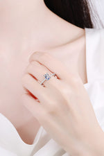 925 Sterling Silver Ring with Moissanite - PINKCOLADA-FINE JEWELRY-101300543325832