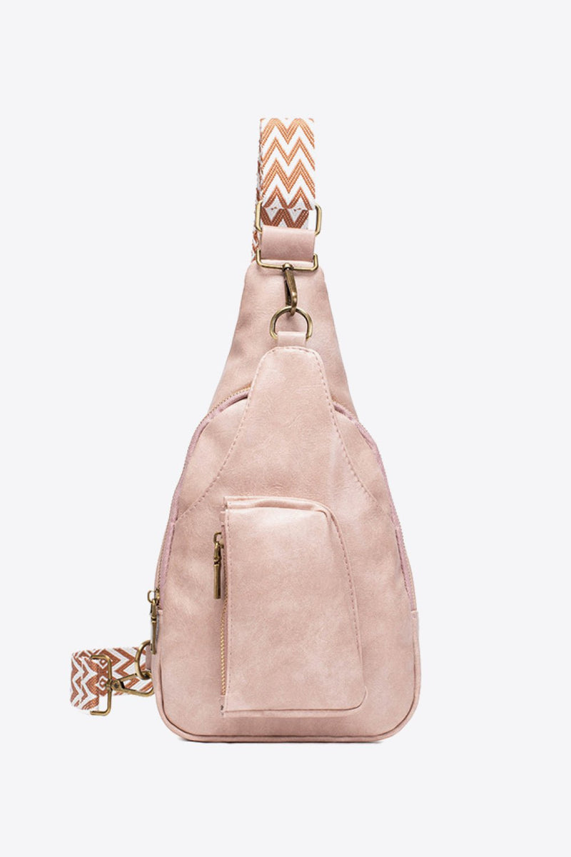 All The Feels PU Leather Sling Bag - PINKCOLADA-Bags-100100000887330