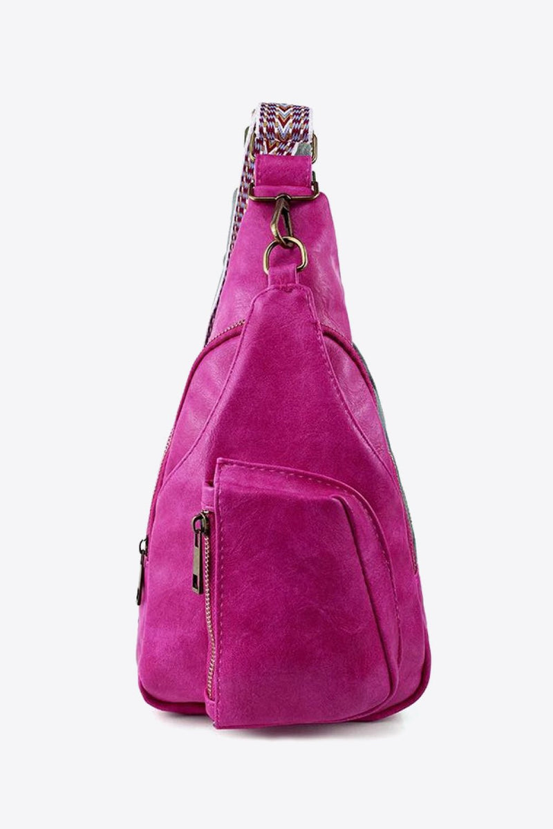 All The Feels PU Leather Sling Bag - PINKCOLADA-Bags-100100000885278