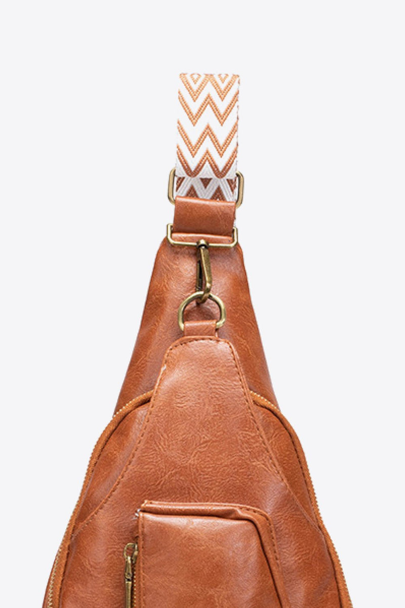 All The Feels PU Leather Sling Bag - PINKCOLADA-Bags-100100000880890