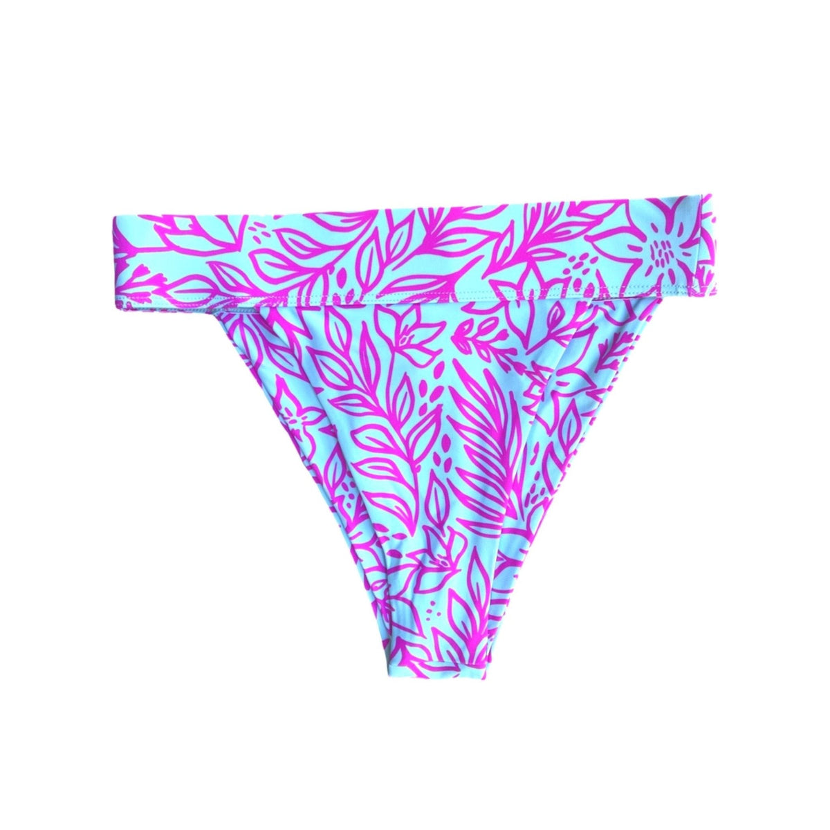 ANNA BIKINI BOTTOMS - ORCHID PALMS - PINKCOLADA--B92 ORCHID PALMS_S