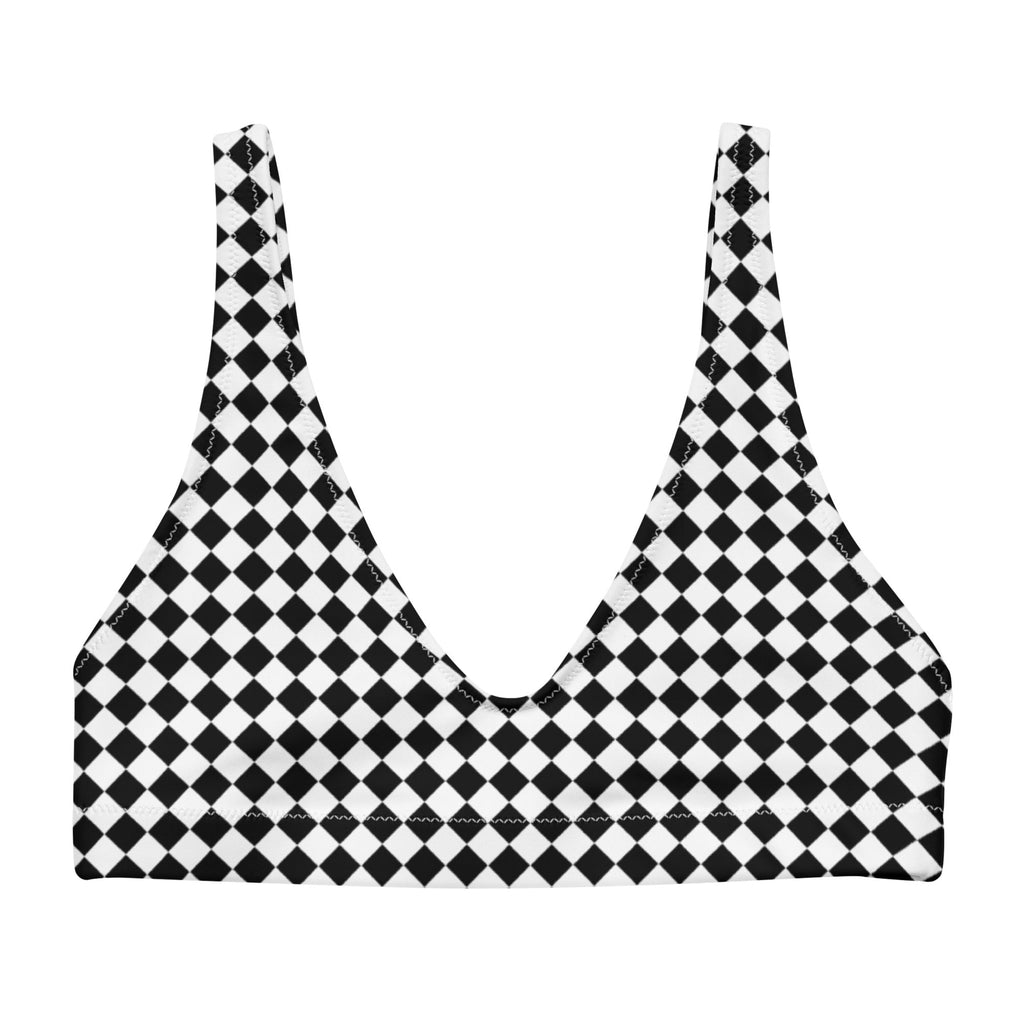 BELLA ECO PADDED BIKINI TOP - CHECKER - PINKCOLADA--5588798_12035