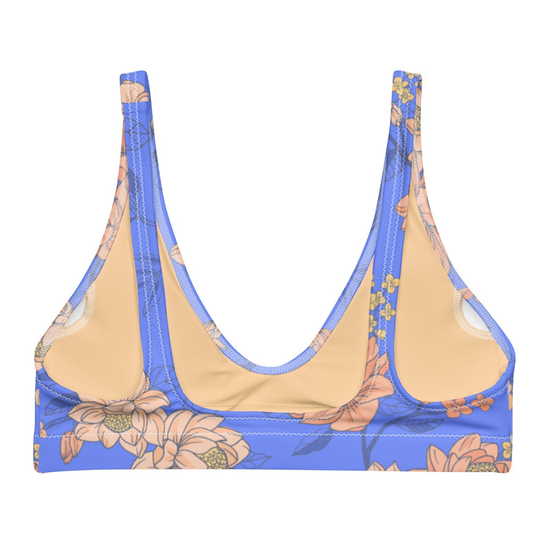 BELLA ECO PADDED BIKINI TOP | MELODY ORANGE - PINKCOLADA
