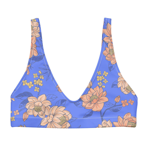 BELLA ECO PADDED BIKINI TOP | MELODY ORANGE - PINKCOLADA