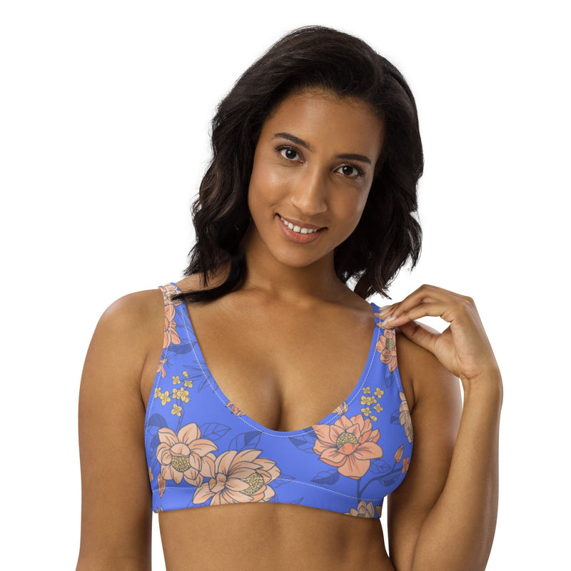 BELLA ECO PADDED BIKINI TOP | MELODY ORANGE - PINKCOLADA