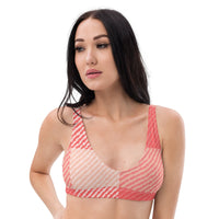 BELLA ECO PADDED BIKINI TOP | OVERSIZED RED GINGHAM - PINKCOLADA--4550417_12035