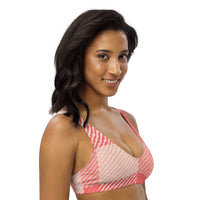 BELLA ECO PADDED BIKINI TOP | OVERSIZED RED GINGHAM - PINKCOLADA--4550417_12035