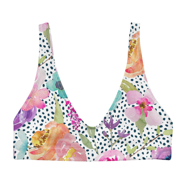 BELLA ECO PADDED BIKINI TOP | RETRO BLOOMS | TOCHKI GARDEN - PINKCOLADA--4413670_12035