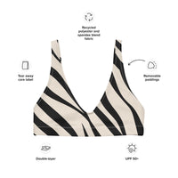 BELLA ECO PADDED BIKINI TOP | SAFARI - PINKCOLADA