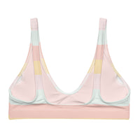 BELLA ECO PADDED BIKINI TOP | SUMMER STRIPES - PINKCOLADA