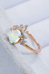 Best Of Me 925 Sterling Silver Opal Ring - PINKCOLADA--100100338817915