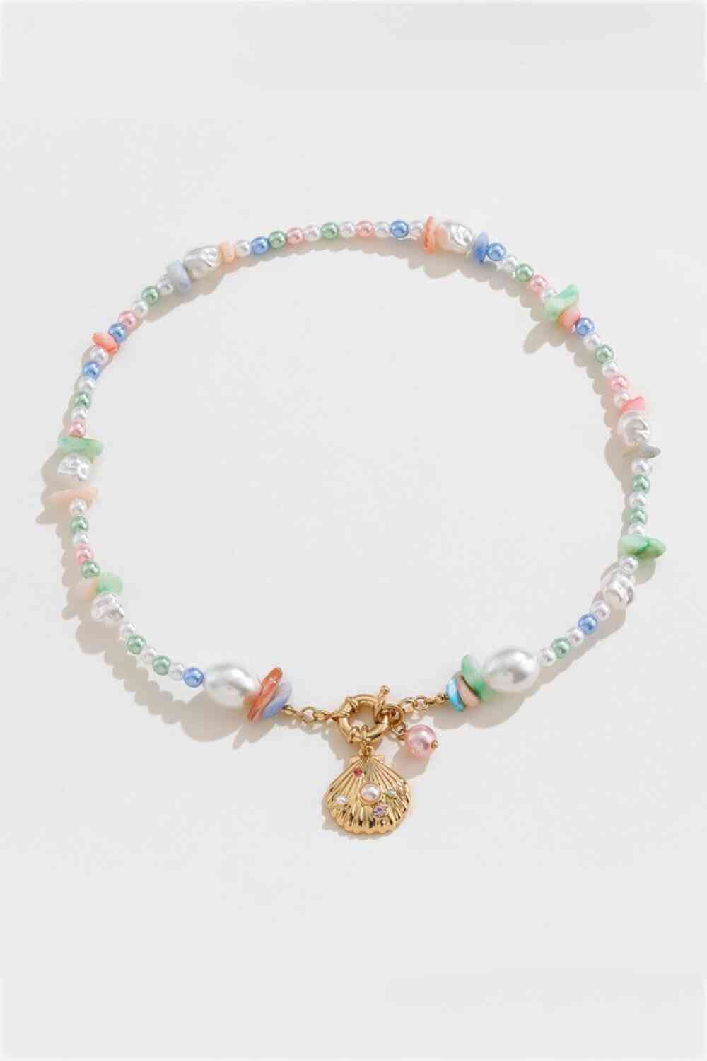 Colorful Synthetic Pearl Necklace