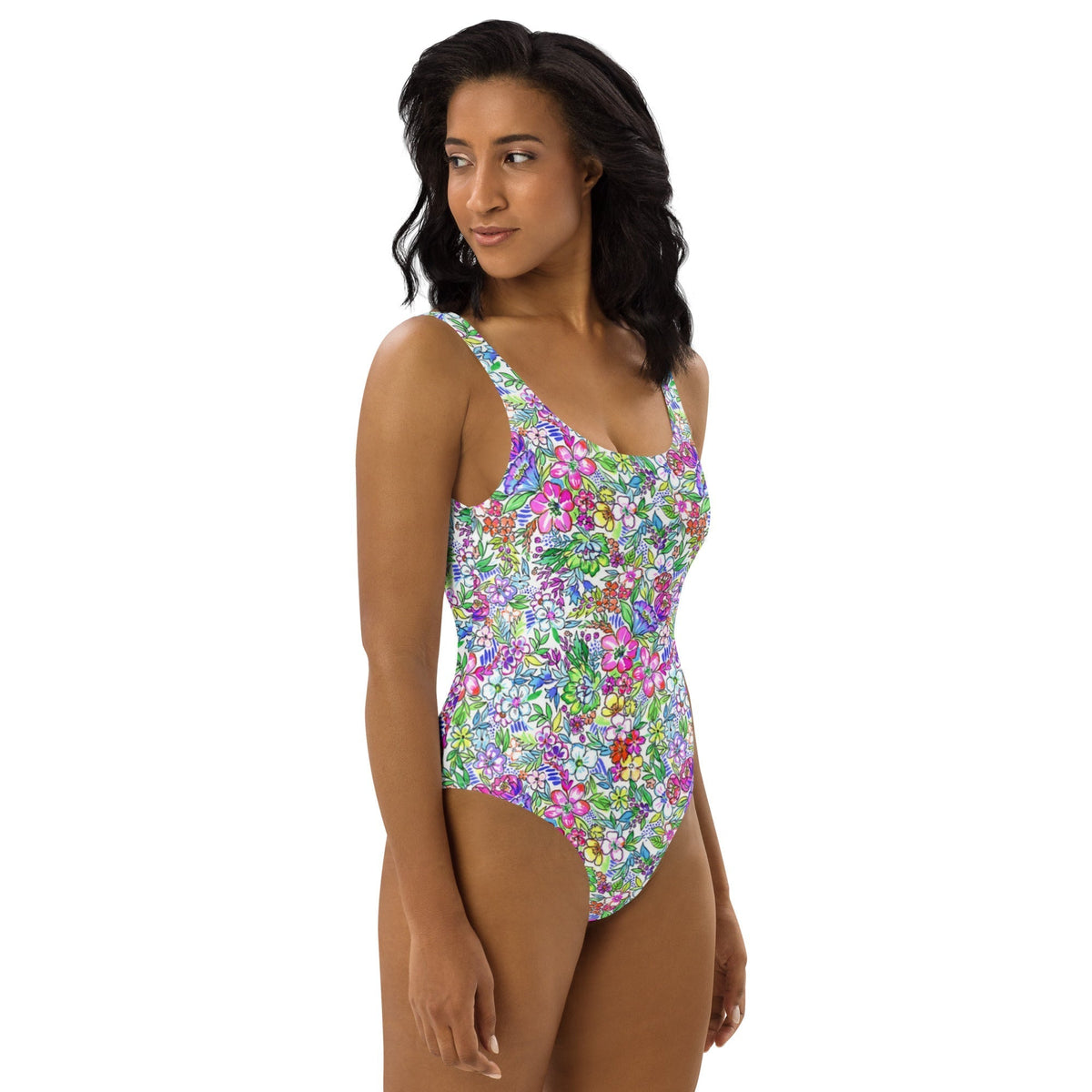 FLORIDA ECO ONE PIECE SWIMSUIT - FLORAL BURST - PINKCOLADA