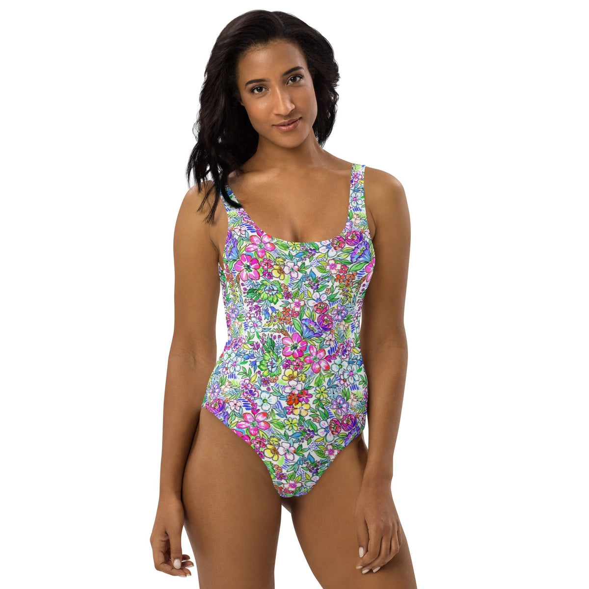 FLORIDA ECO ONE PIECE SWIMSUIT - FLORAL BURST - PINKCOLADA