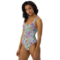 FLORIDA ECO ONE PIECE SWIMSUIT - FLORAL BURST - PINKCOLADA