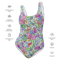 FLORIDA ECO ONE PIECE SWIMSUIT - FLORAL BURST - PINKCOLADA