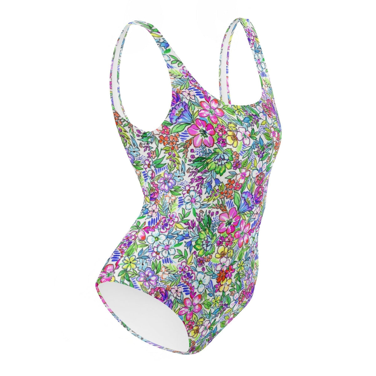 FLORIDA ECO ONE PIECE SWIMSUIT - FLORAL BURST - PINKCOLADA