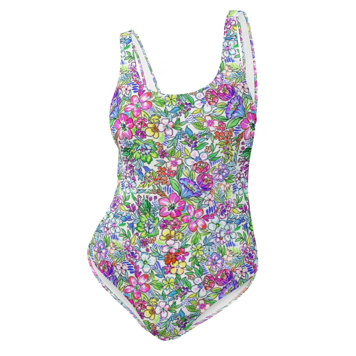 FLORIDA ECO ONE PIECE SWIMSUIT - FLORAL BURST - PINKCOLADA