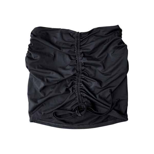 IZARO SWIM SKIRT - LIQUORICE BLACK - PINKCOLADA