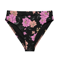 MIAMI ECO HIGH WAISTED BIKINI BOTTOM | MELODY BLACK - PINKCOLADA