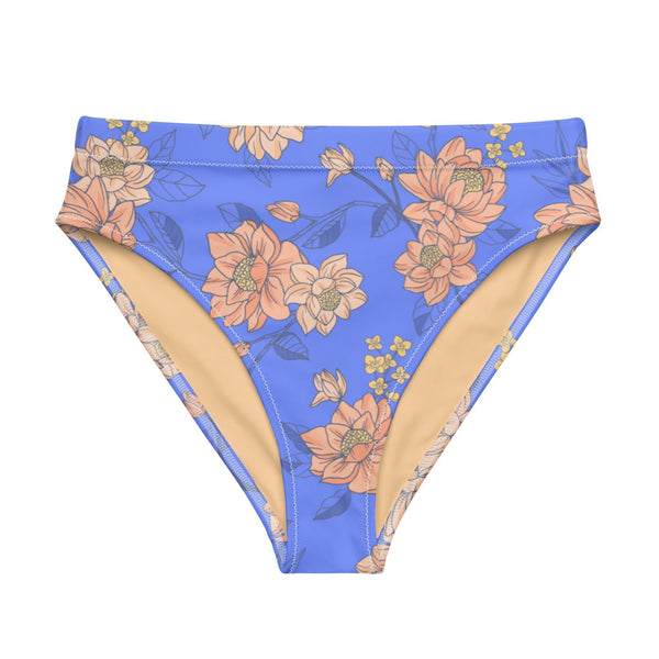 MIAMI ECO HIGH WAISTED BIKINI BOTTOM | MELODY ORANGE - PINKCOLADA