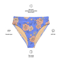 MIAMI ECO HIGH WAISTED BIKINI BOTTOM | MELODY ORANGE - PINKCOLADA