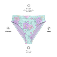 MIAMI ECO HIGH WAISTED BIKINI BOTTOM | MELODY PURPLE - PINKCOLADA