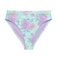 MIAMI ECO HIGH WAISTED BIKINI BOTTOM | MELODY PURPLE - PINKCOLADA