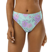 MIAMI ECO HIGH WAISTED BIKINI BOTTOM | MELODY PURPLE - PINKCOLADA