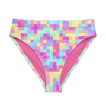 MIAMI ECO HIGH WAISTED BIKINI BOTTOM | PIXELS 1.0 - PINKCOLADA