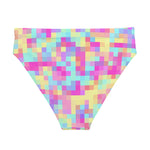 MIAMI ECO HIGH WAISTED BIKINI BOTTOM | PIXELS 1.0 - PINKCOLADA